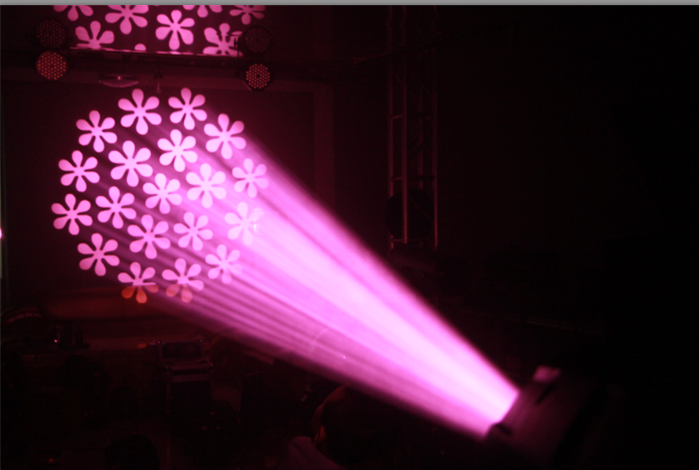 350W摇头光束图案灯新品推介效果图