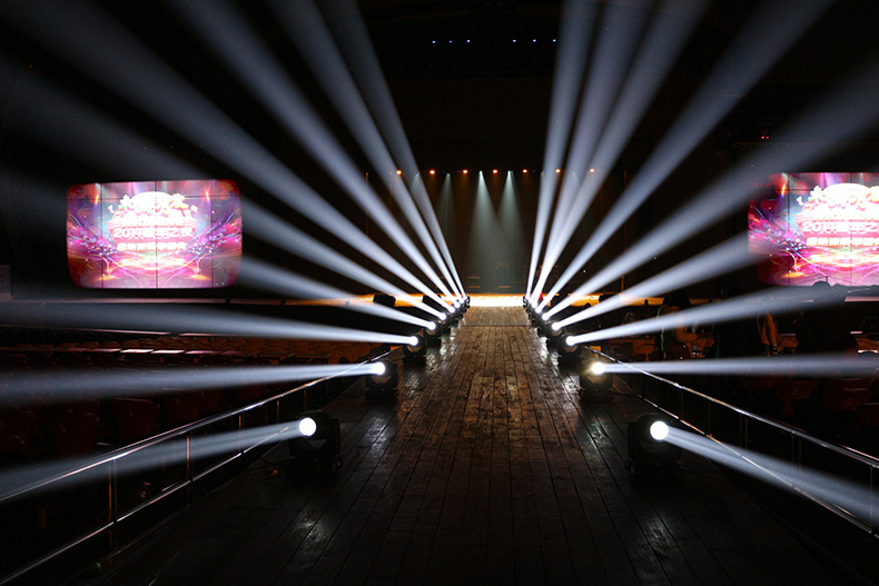 舞台灯光摇头灯结构效果图