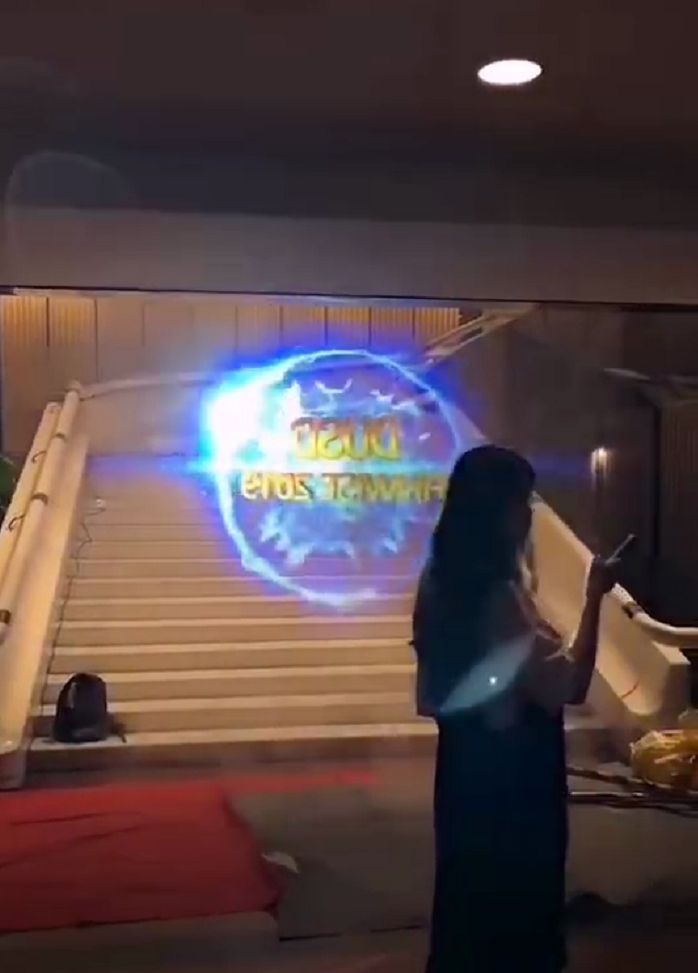 全息3D雾幕机工程案例展示效果图